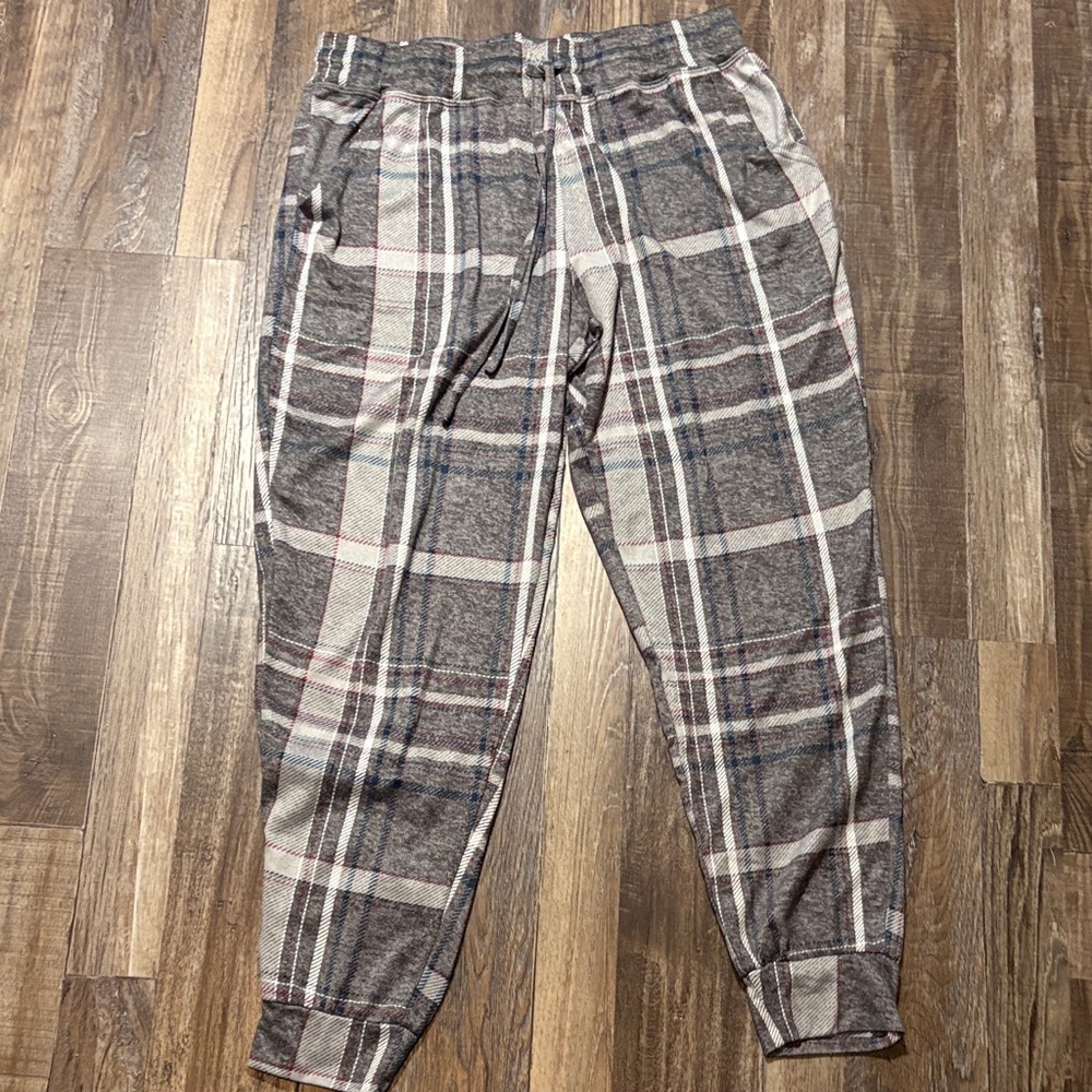 Plaid Gray Men's Pants